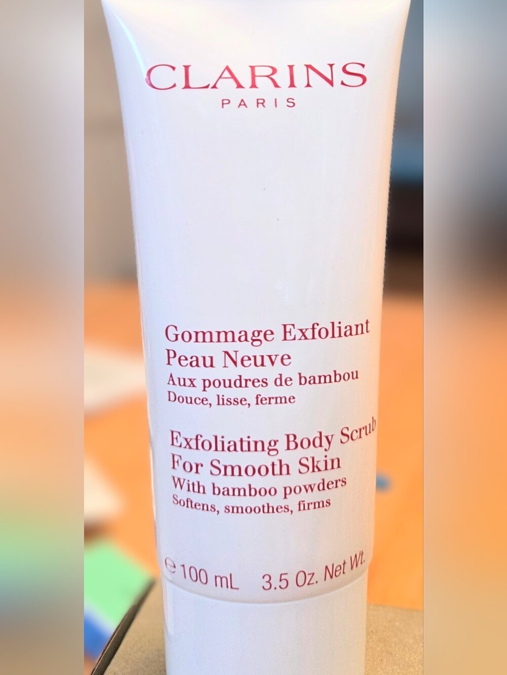 Clarins Body Skin Exfoliating Body Scrub good Travel Sz.3.3oz 100 ml